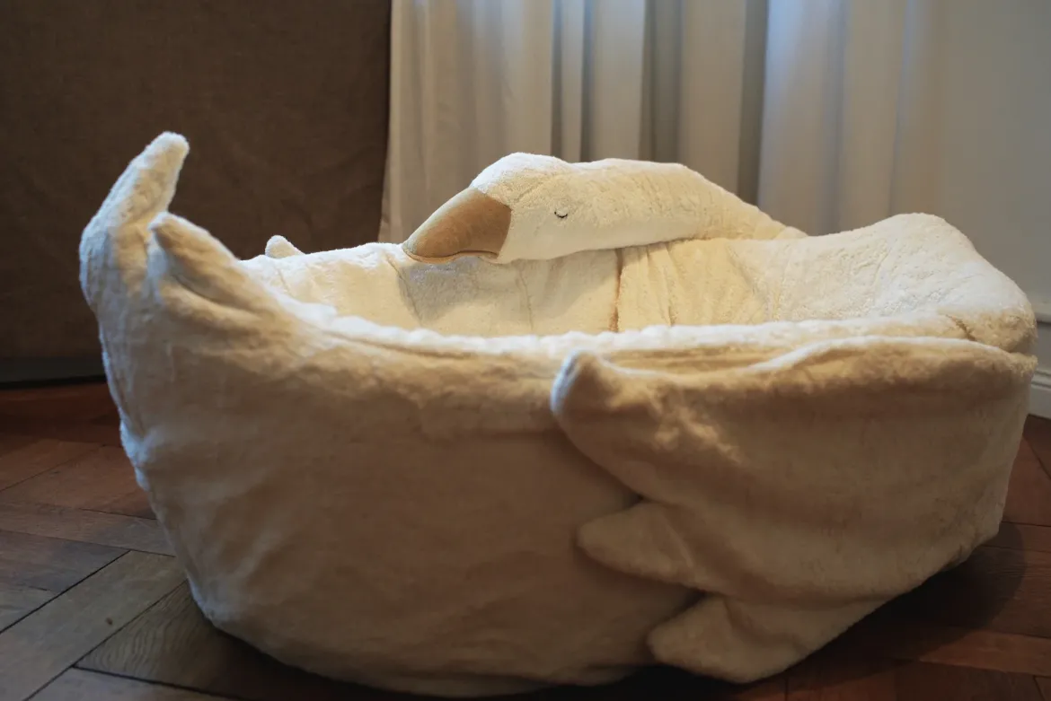 Wiegenkorb XXL Gans (105 x 65 cm)