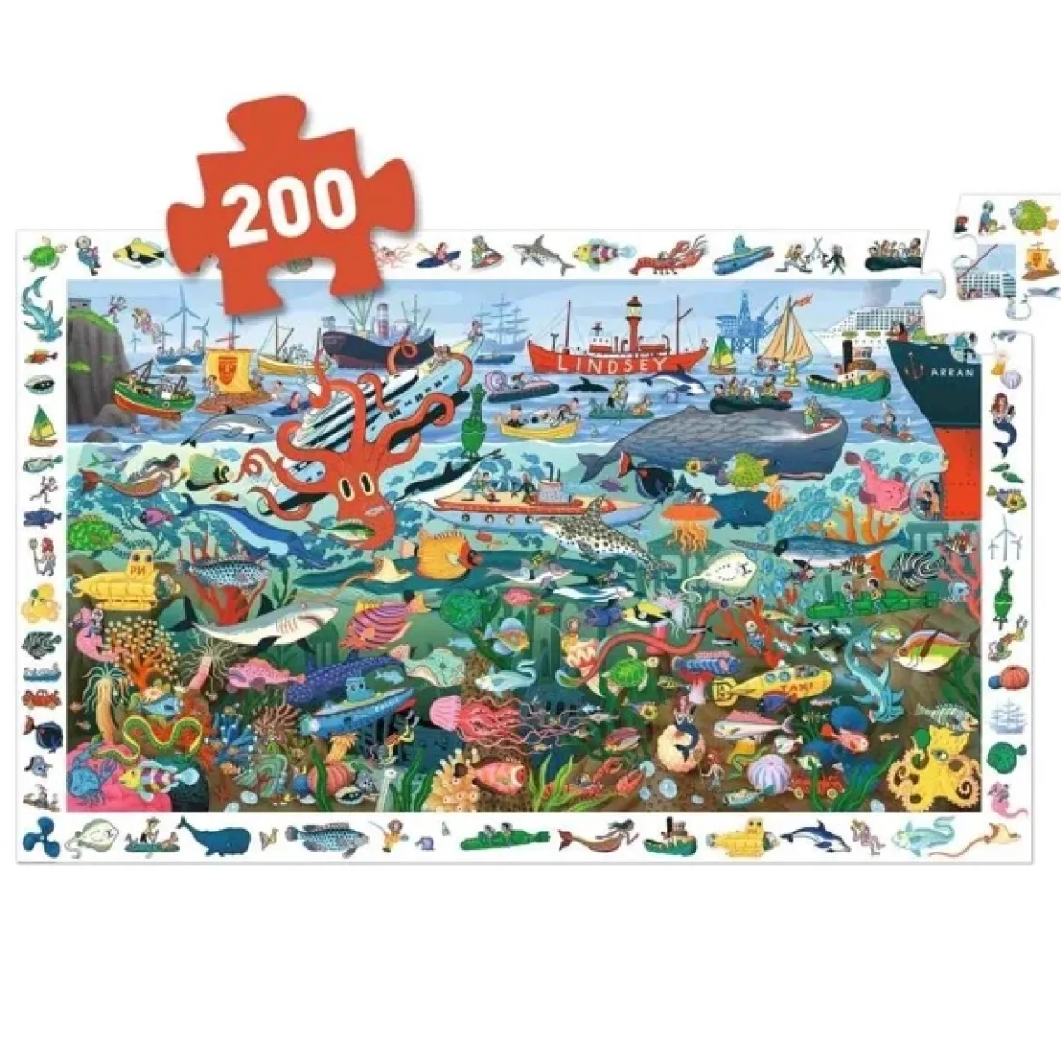 Wimmelpuzzle Das Meer | 200 Teile