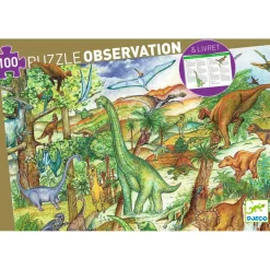 Wimmelpuzzle Dinosaurier | 100 Teile