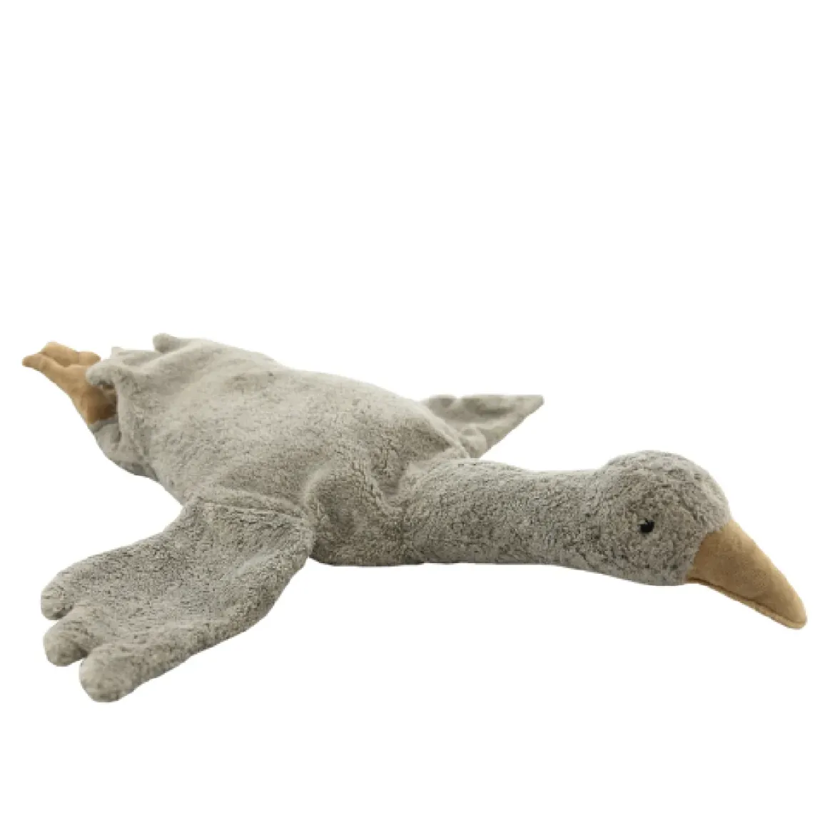 XL Kuscheltier & Wärmekissen | Große Gans grau
