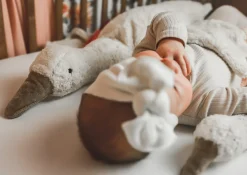XL Kuscheltier & Wärmekissen | Große Gans weiß