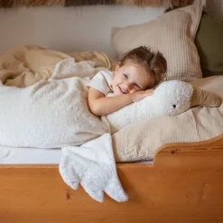 XXL Kuscheltier & Wärmekissen | XXL Gans weiß (120 cm)