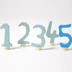 Zahlenstecker Set 1-5 | Blau