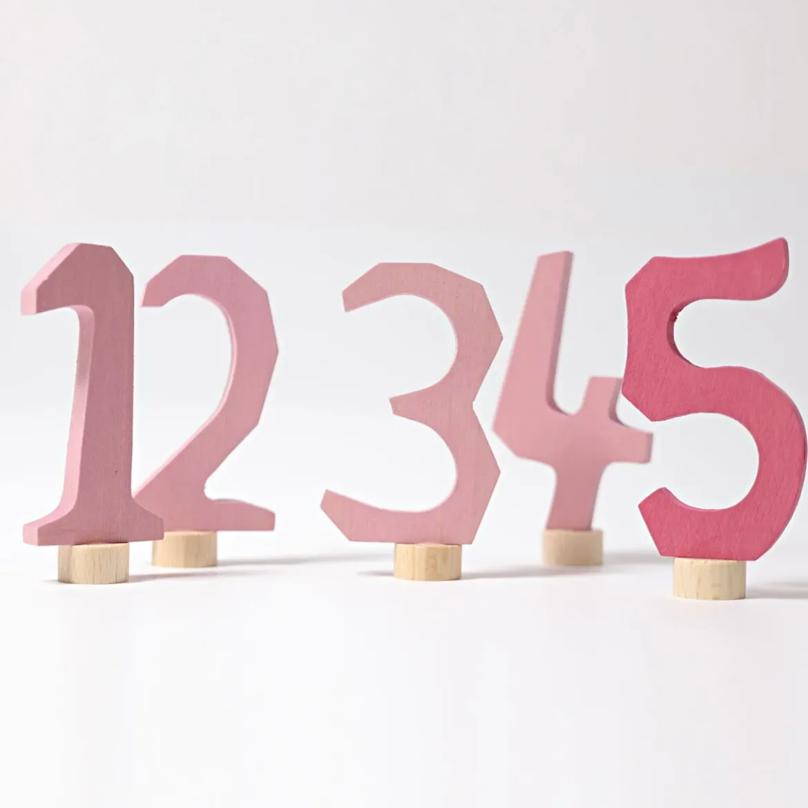 Zahlenstecker Set 1-5 | Rosa